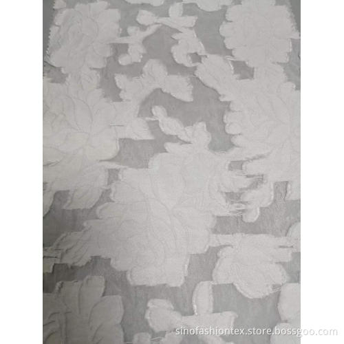 hair cut nice jacquard fabric for lady's dress